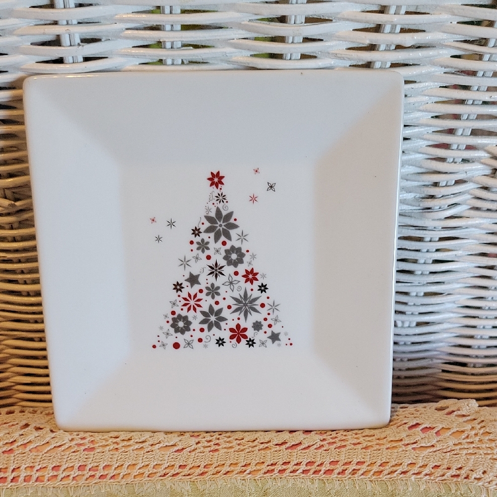 Food Network Linzer Christmas Plate